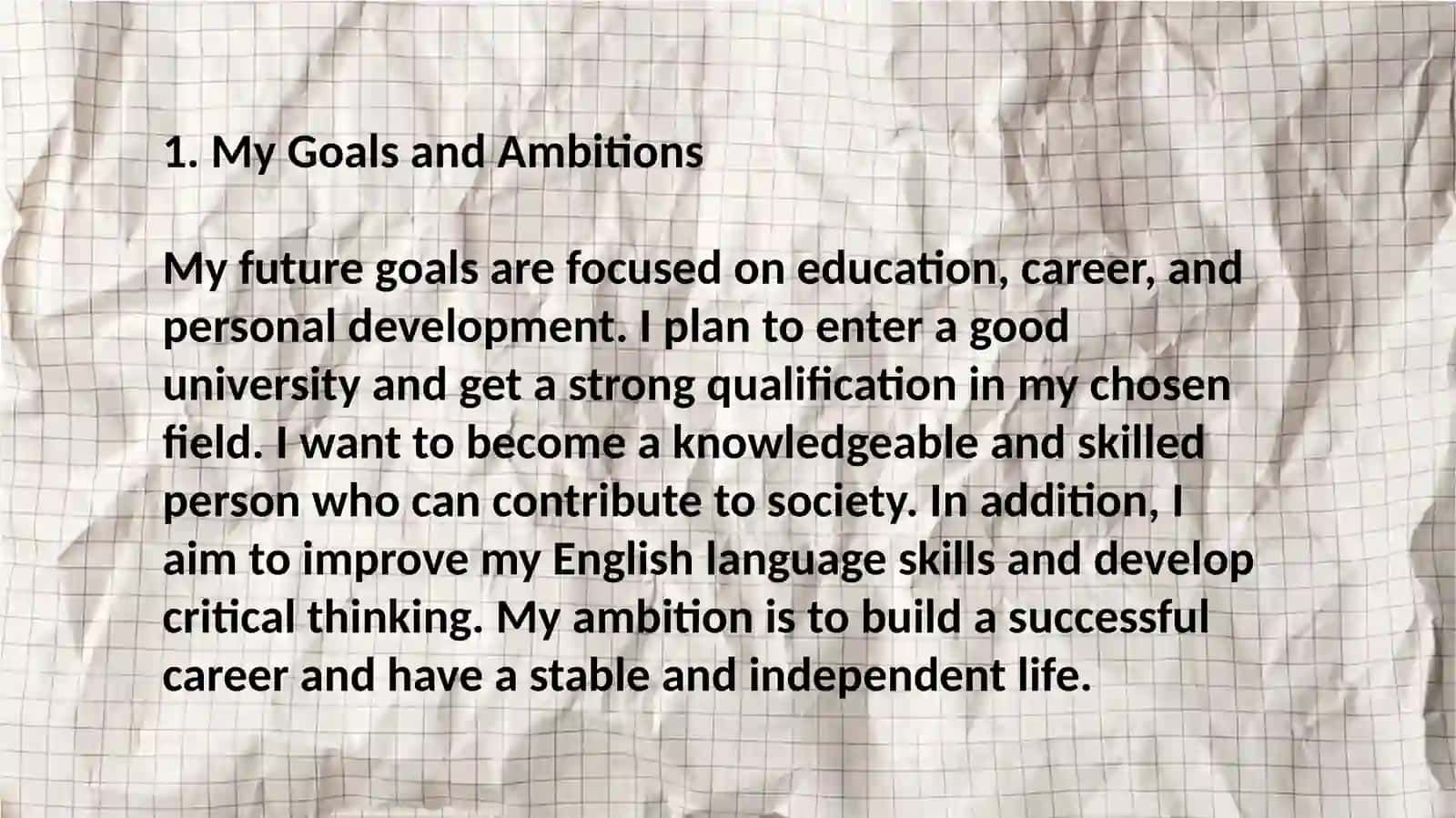 Planing my future 4