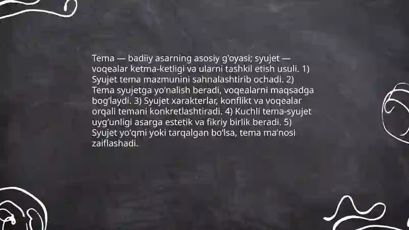 Syujet turlari 4