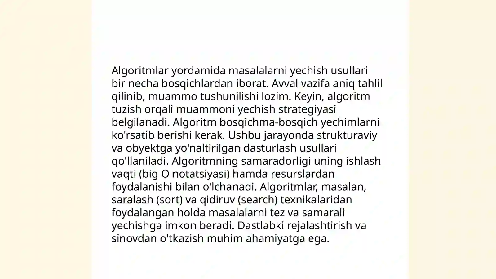 Algoritm va dasturlashning asosiy tushunchalari 4