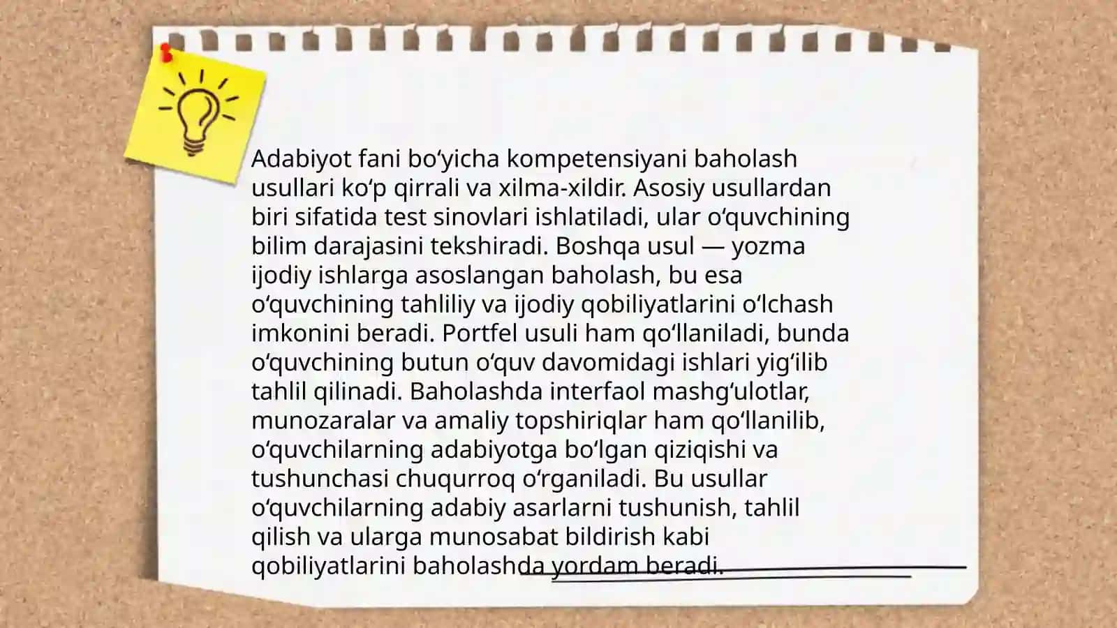 Ona tili fanini baholashda milliy tajribalar 4