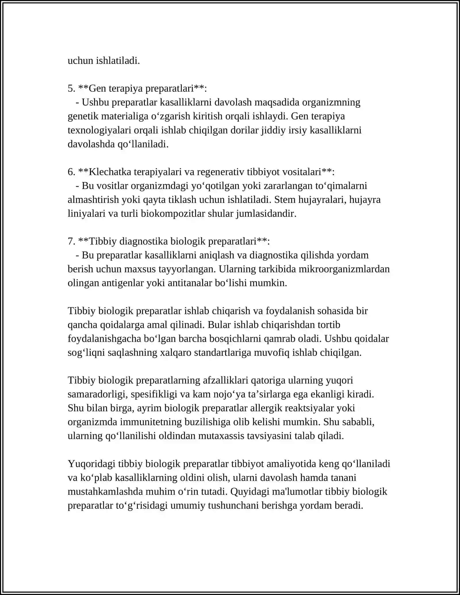 Tibbiy Biologik Preparatlar 4