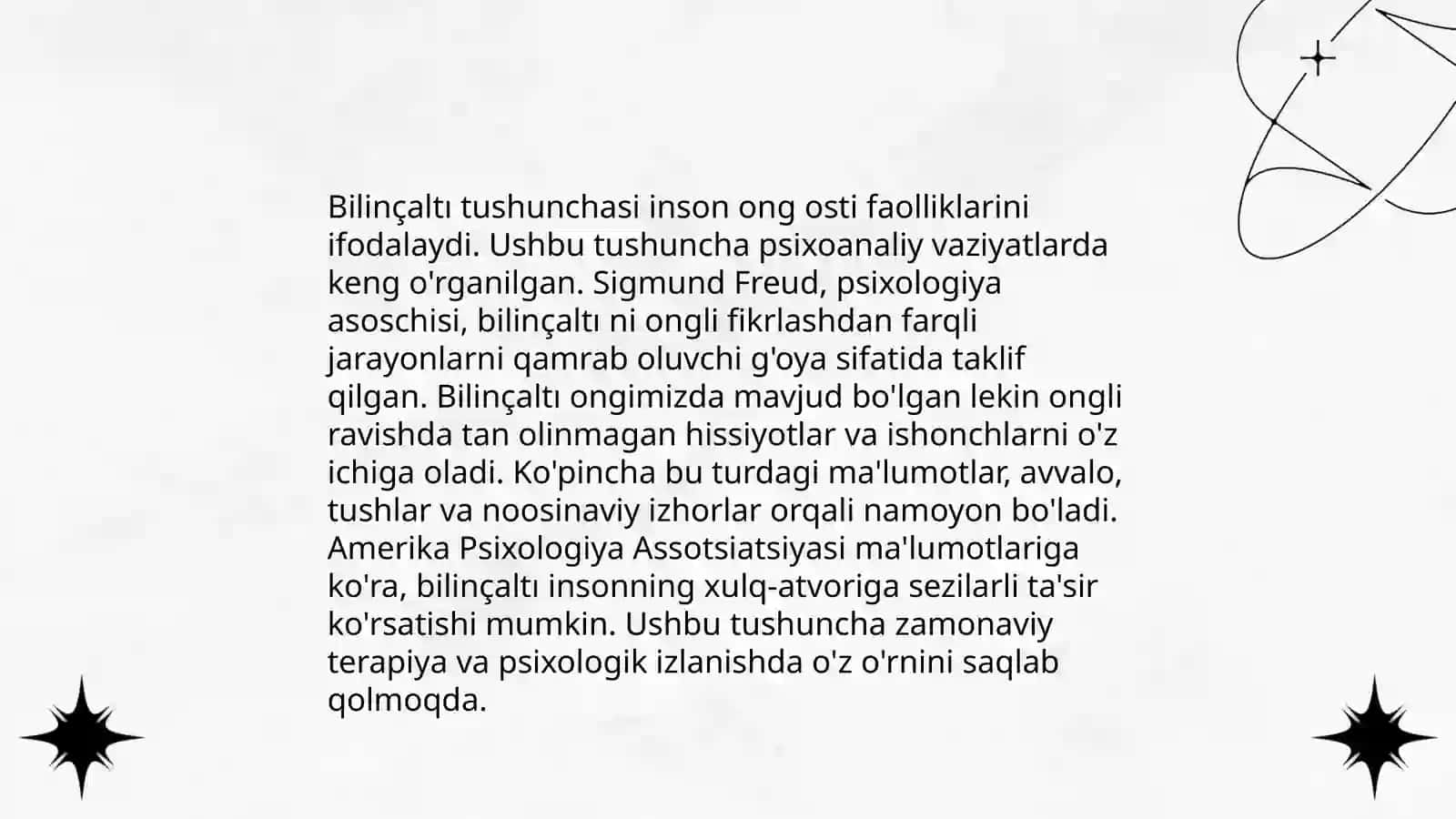 Sigmund Freudning Psixologiya faniga qo’shgan hissasi 4