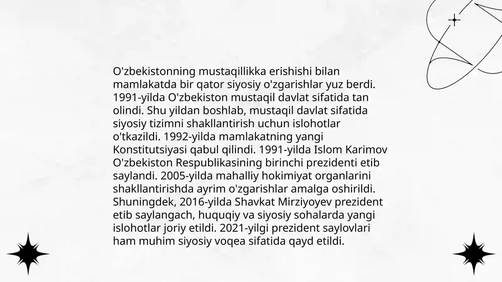 Oʻzbekistonning eng yangi tarixi 4