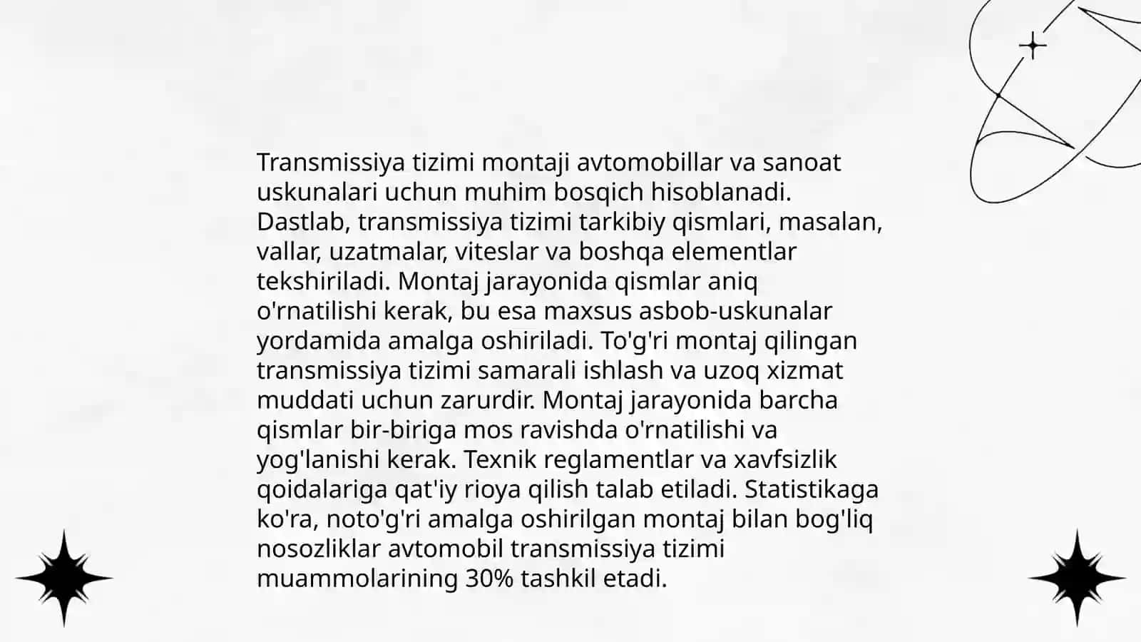 Dvigatel yig'ish texnologiyasi 4