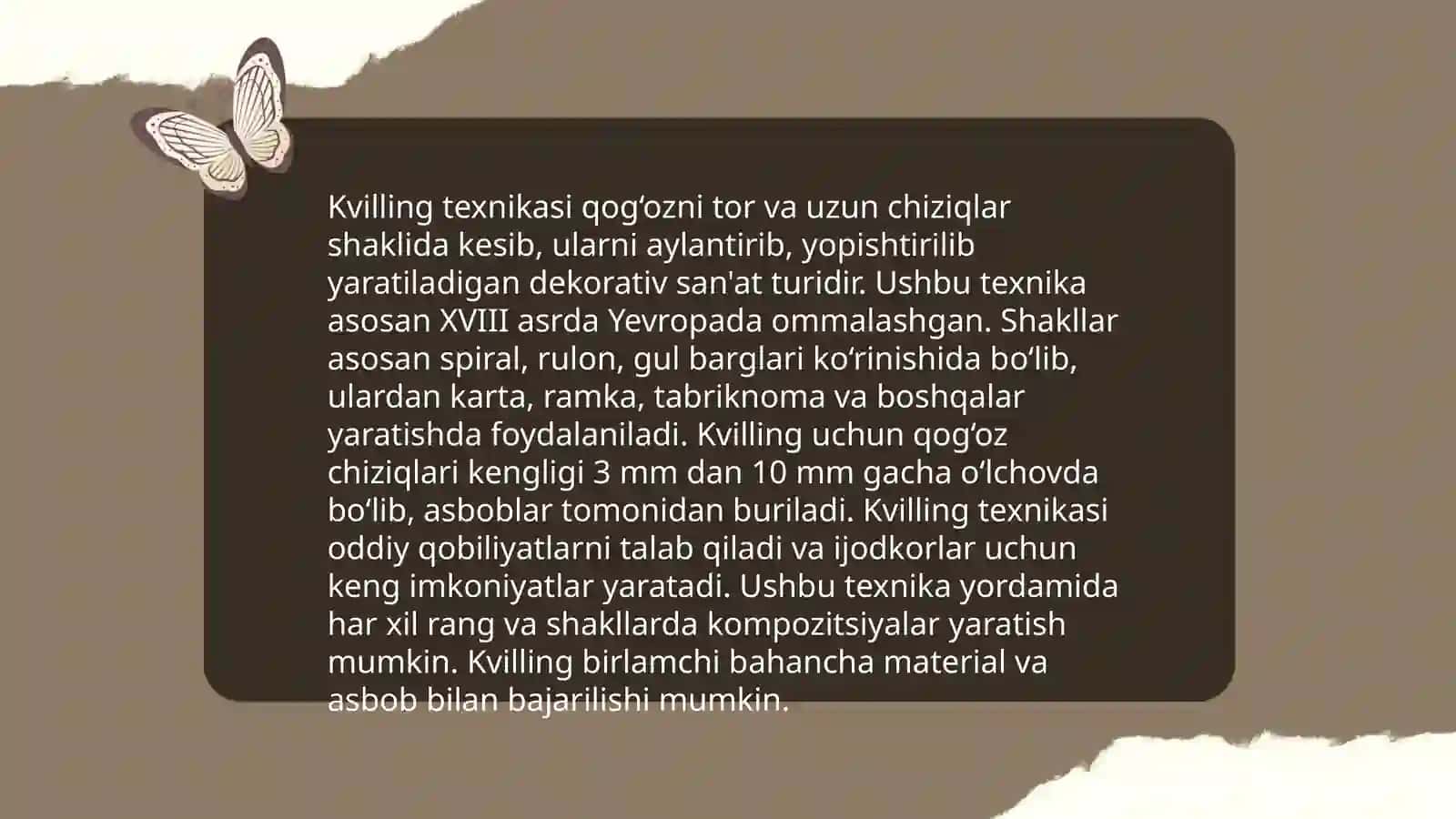 Kvilling haqida ma‘lumot 4