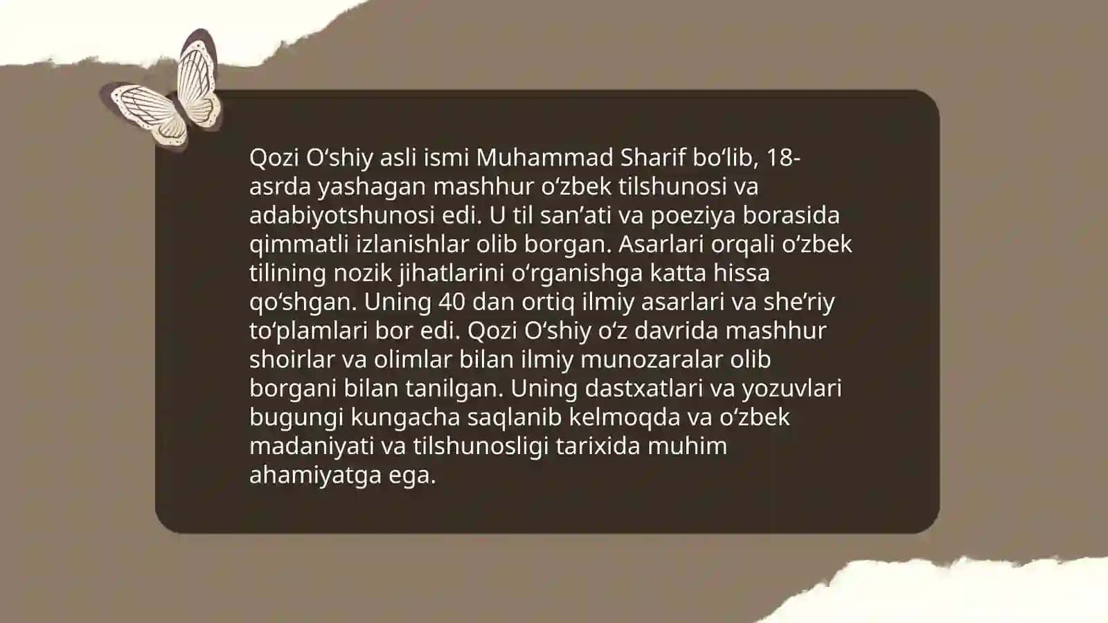 Qozi Oʻshiy notiqligi 4