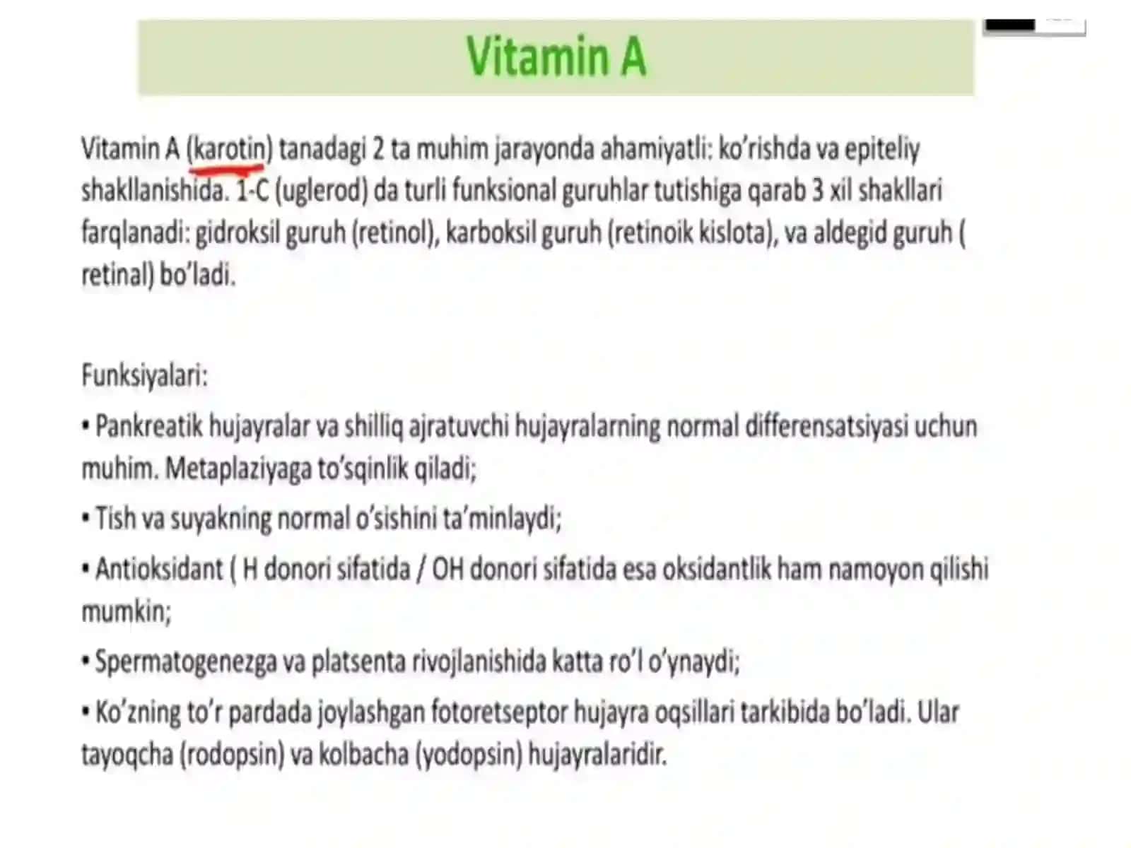 Vitaminlar almashinuvi fiziologiyasi 4