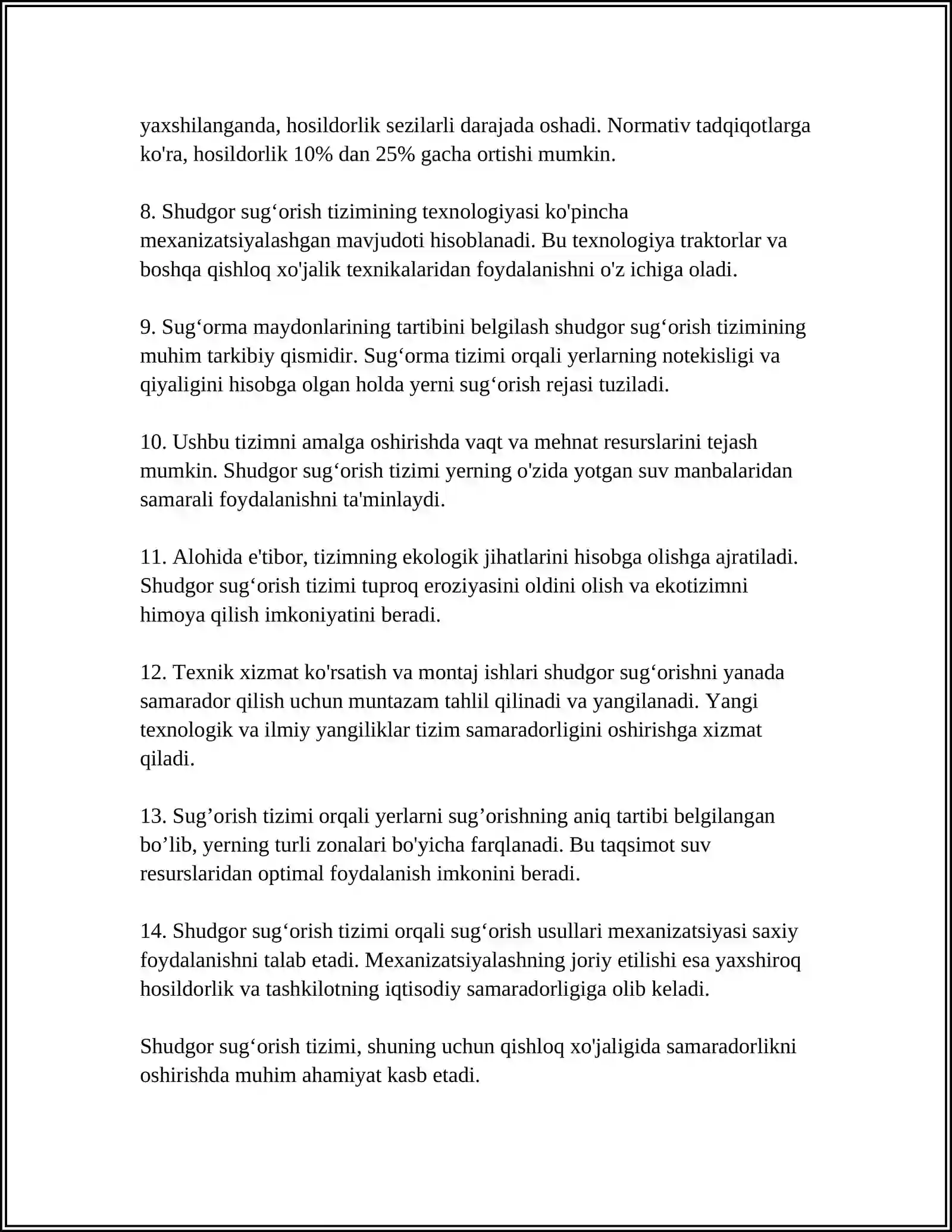 SUGʻORISH TIZIMLARI 4