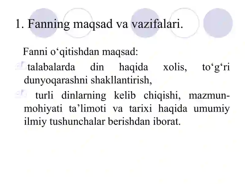 DINSHUNOSLIK FANINING PREDMETI VA FUNKSIYALARI 4
