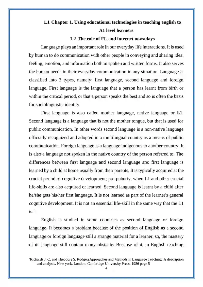 Internet technologies for English Learning 4