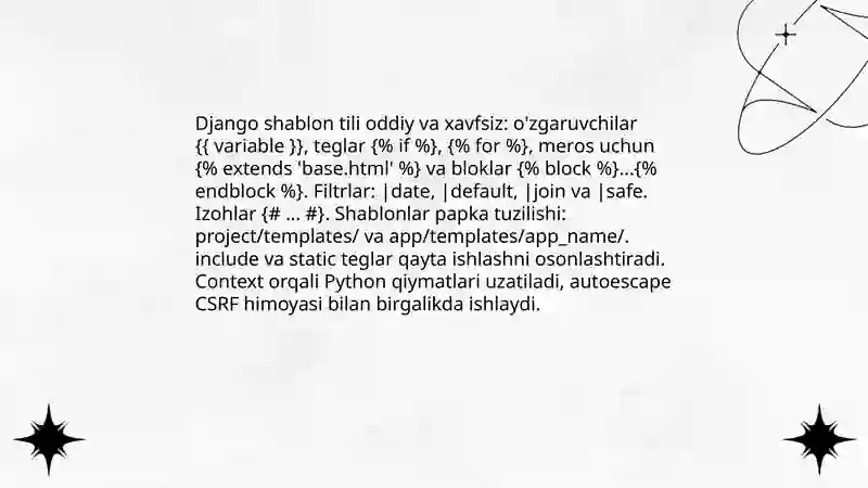 Django tili 4