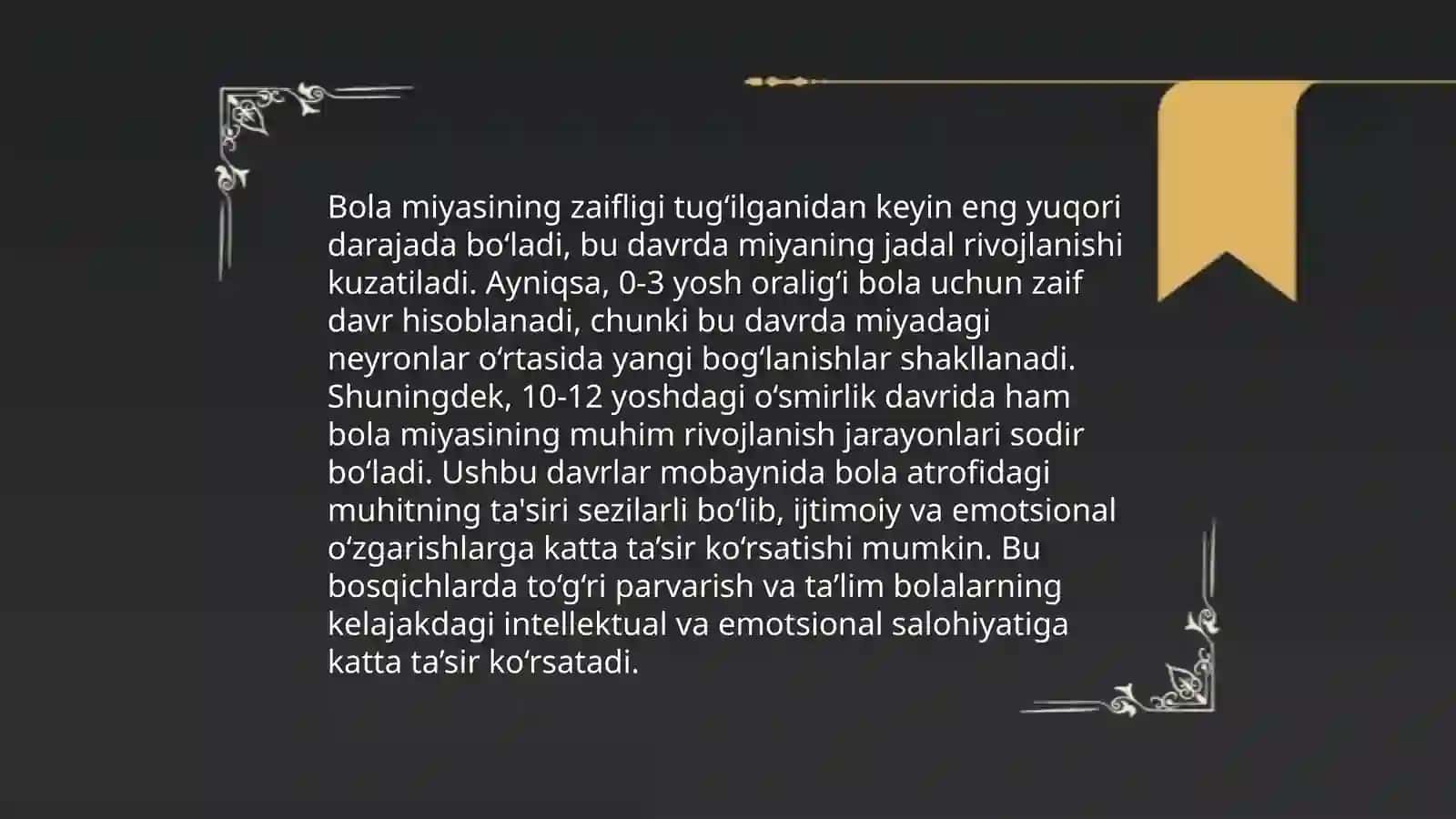 Bola miyasining zaifligi va kranial nervlar 4