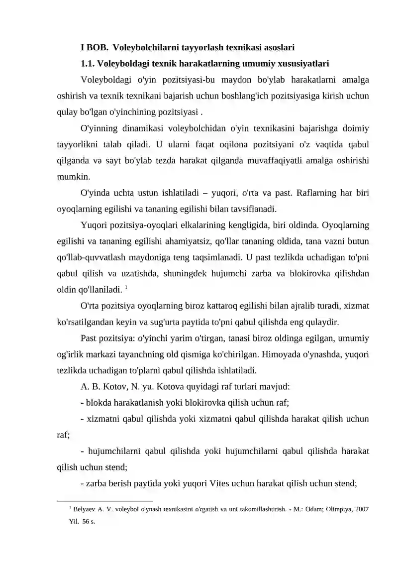 Voleybolda texnik-taktik tayyorgarlik metodikasi 4