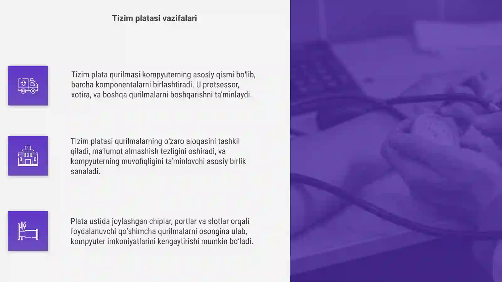 Tizim plata qurilmasi 4