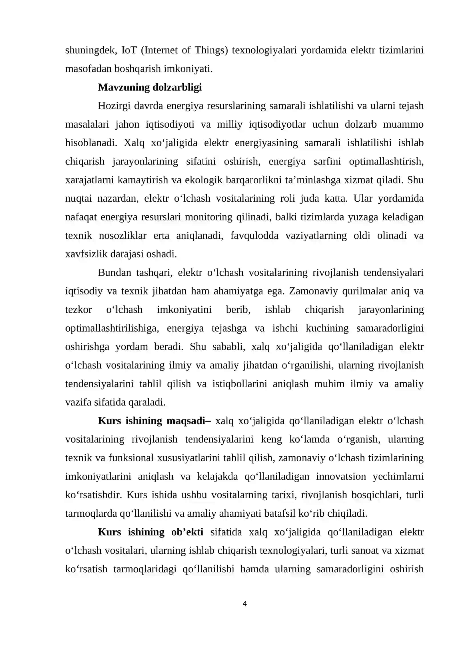 Xalq xo’jaligida qo’llaniladigan elektr o’lchash vositalarining rivojlanish tendensiyalari 4