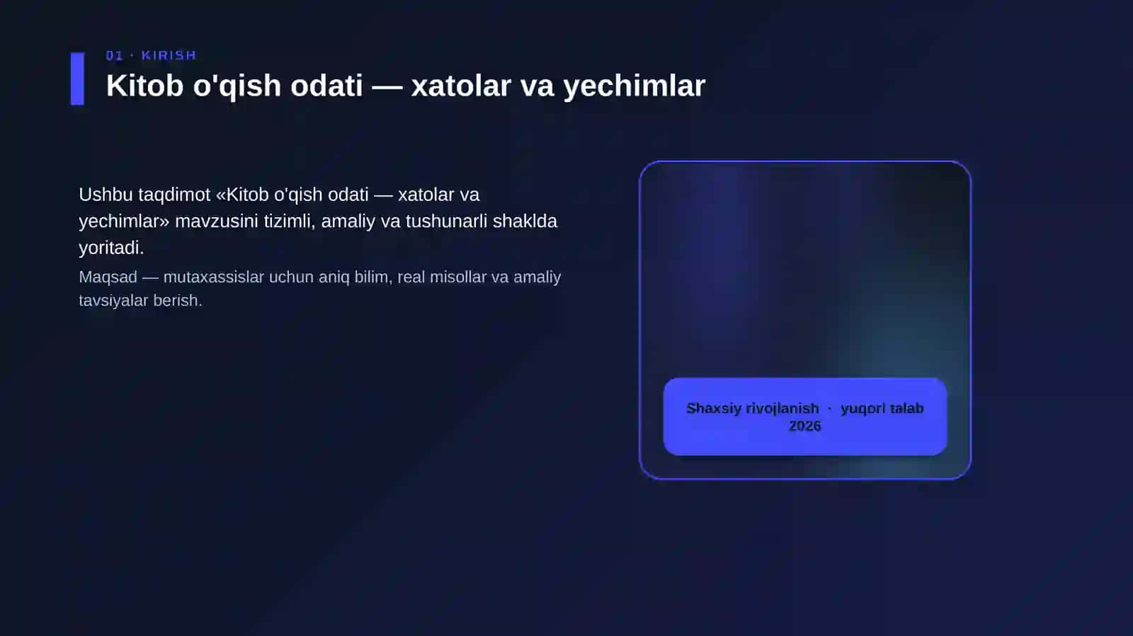 Kitob O'qish Odati - Xatolar va Yechimlar 4