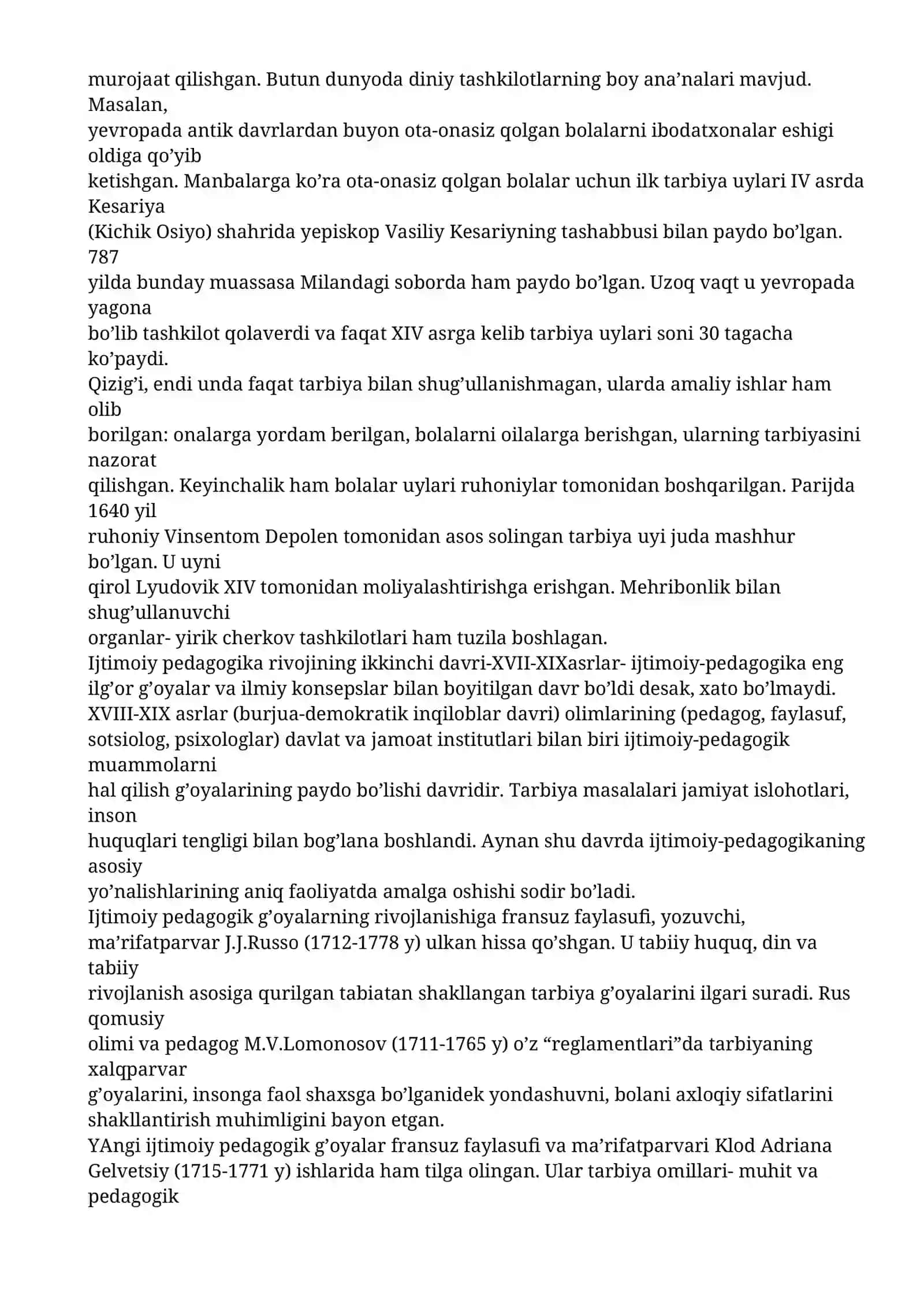 Ijtimoiy pedagogikaning fan sifatida rivojlanish tarixi 4
