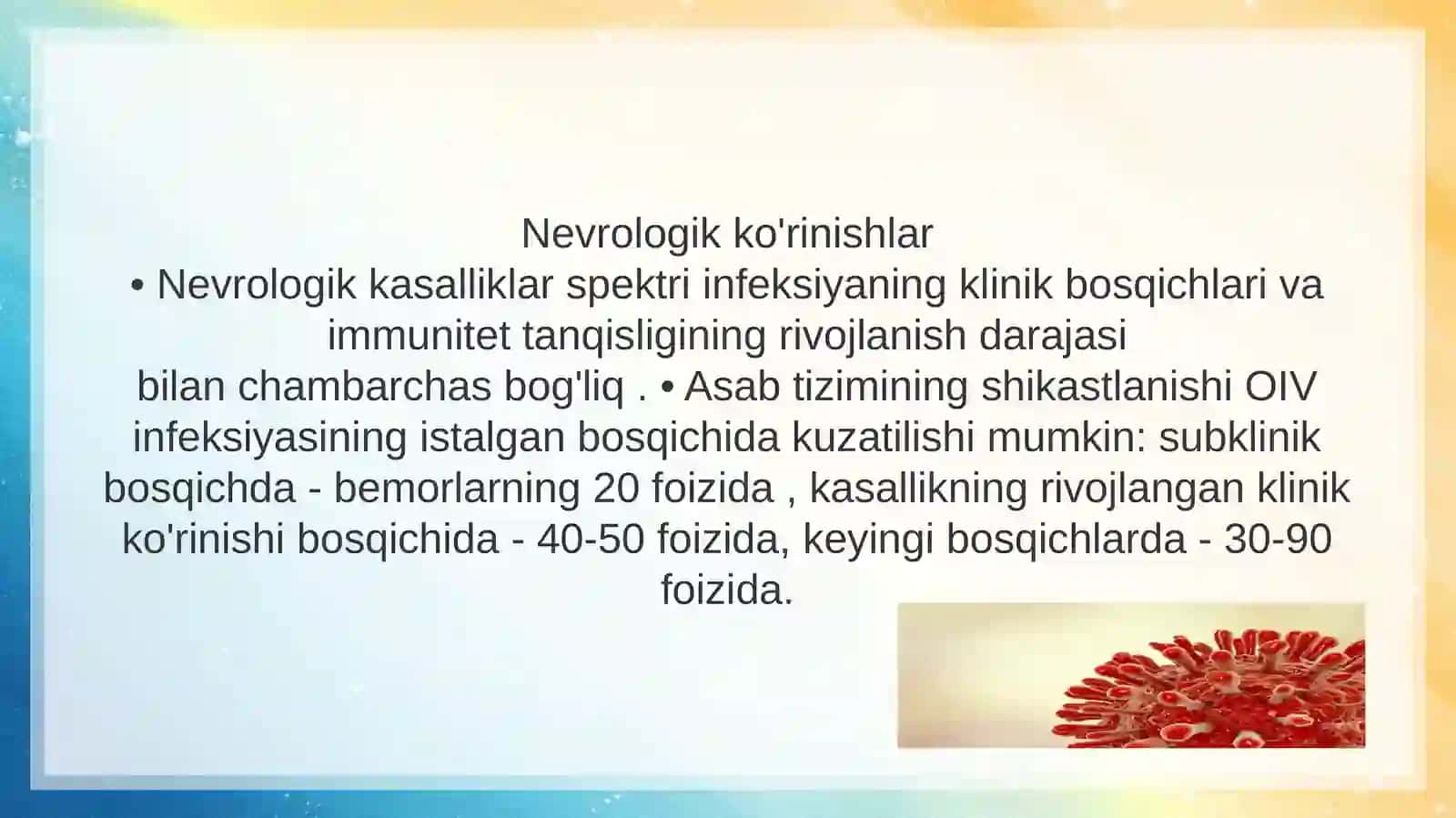OITS (SPID), brutsellyoz va tuberkulozning asab tizimidagi zararlanishlari 4