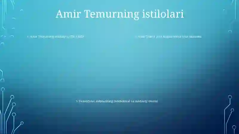 Amir Temur Va Temuriylar 4