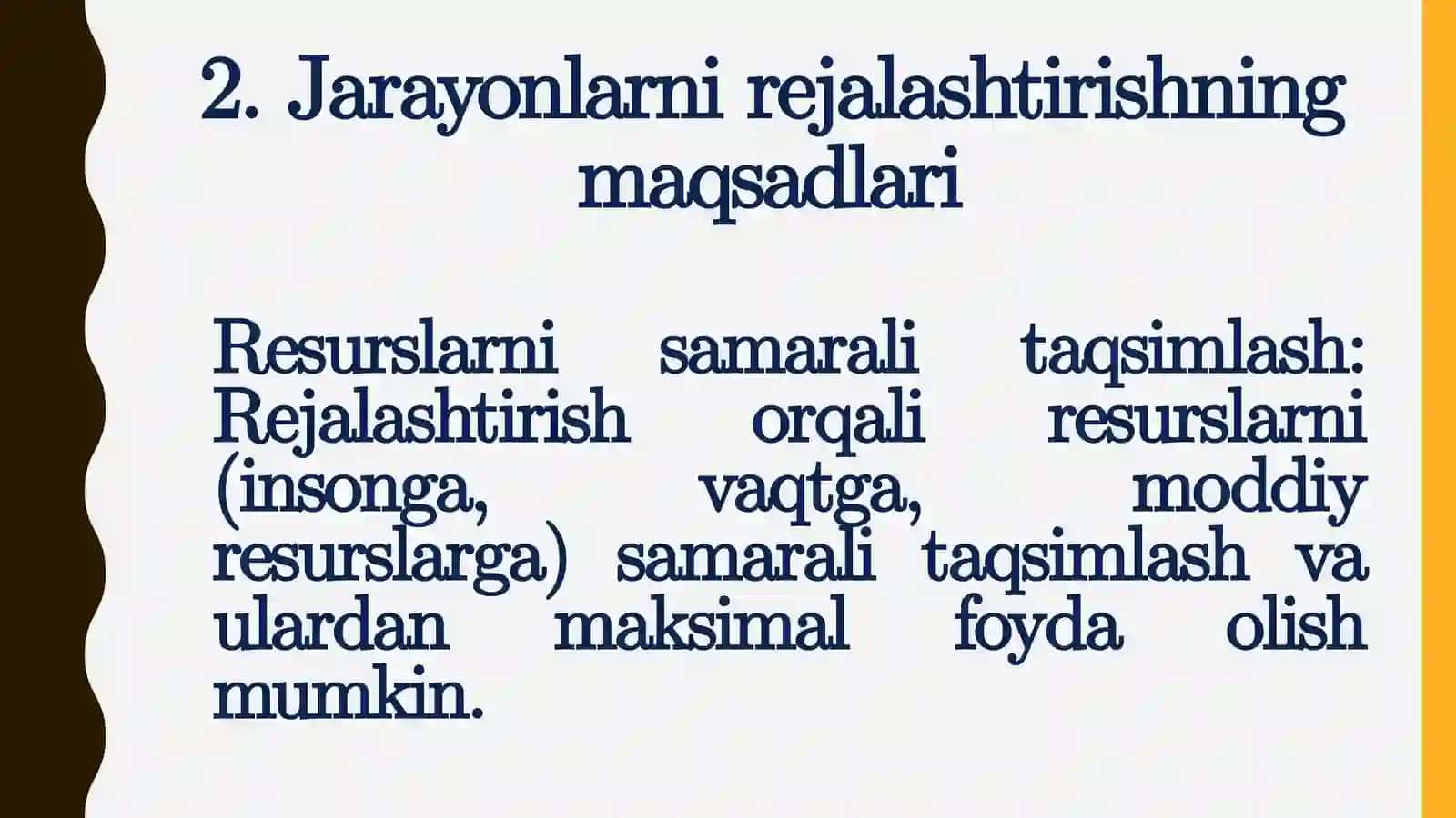 Jarayonlarnirejalashtirishvaularningturlari 4