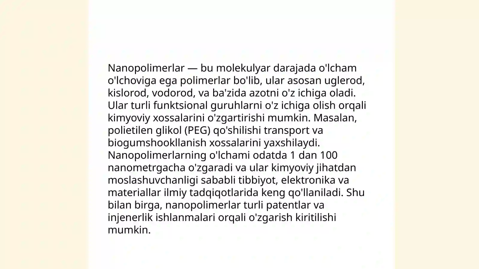 Polimer nanotexnologiya 4