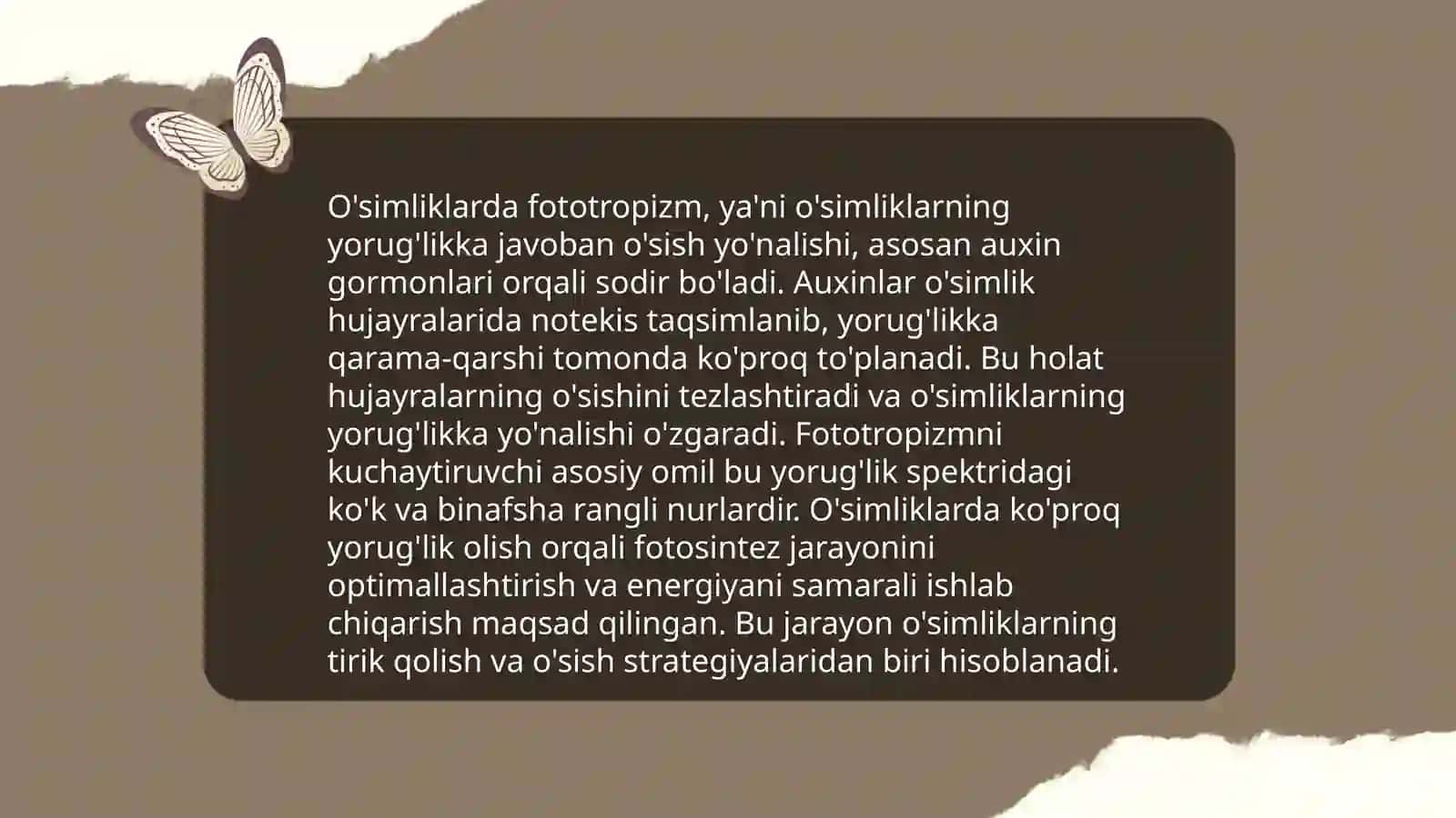 O'simliklarda Fototropizm,Fotonastiya,Geotropizm hodisalarini kuzatish 4