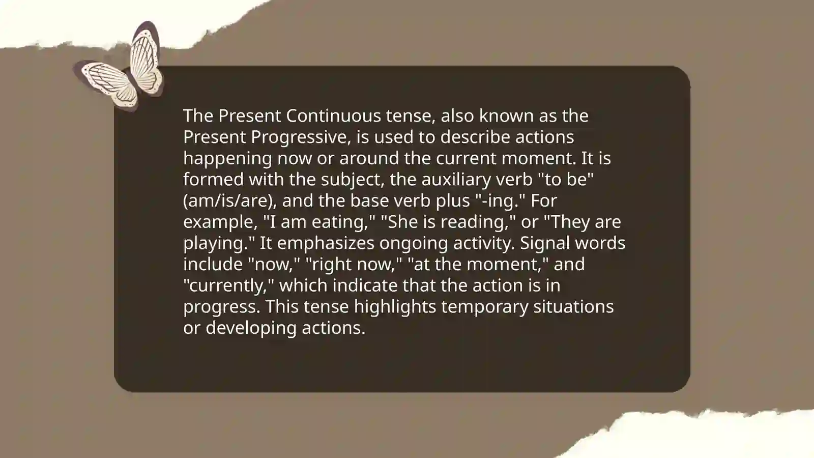 Present Continuous 4