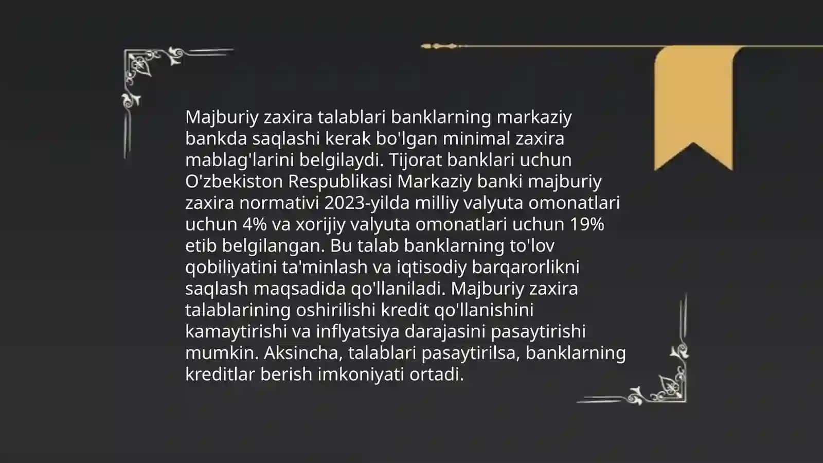 Majburiy zahiralarni tashkil etish tartibi 4