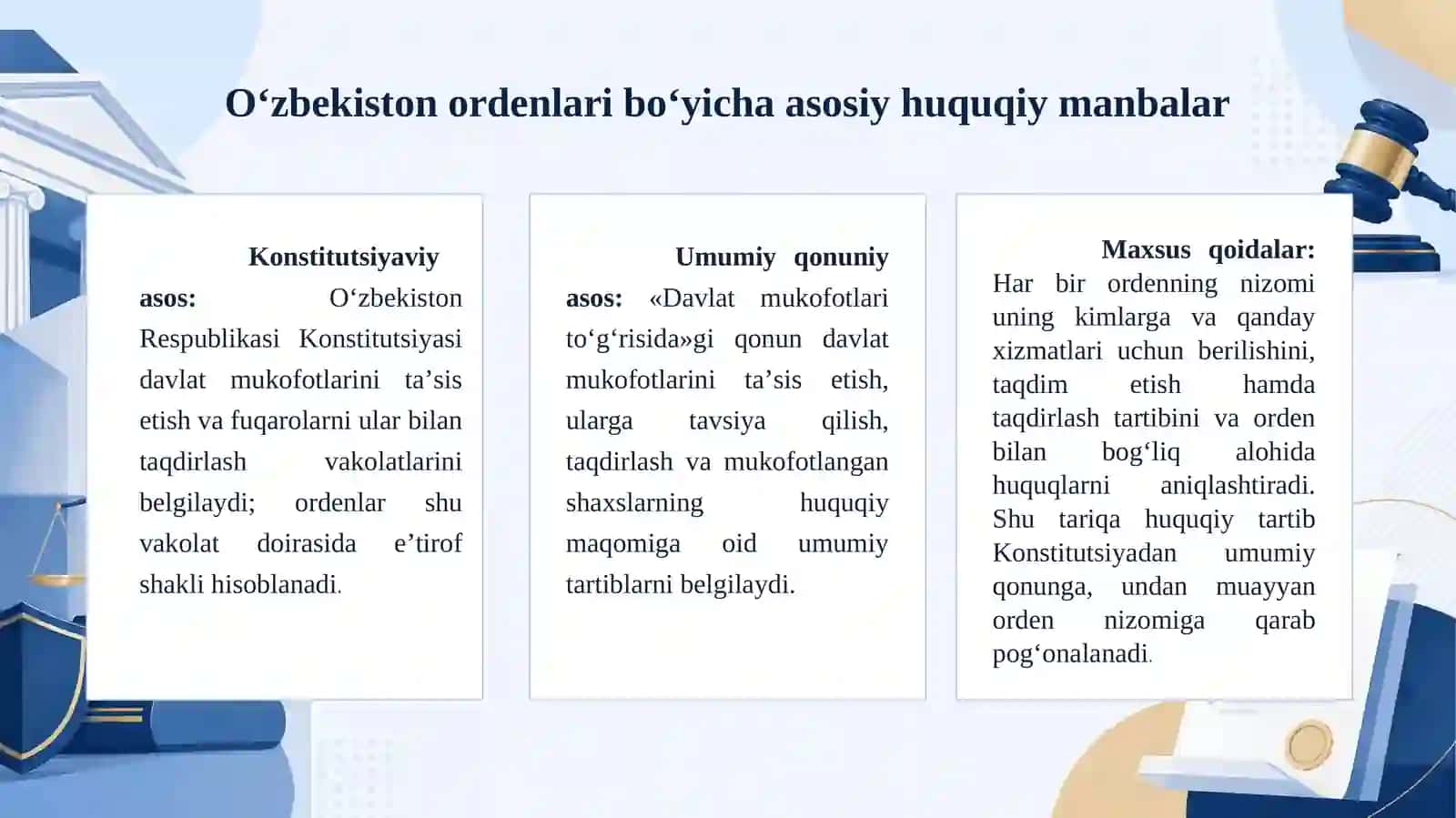 O'zbekistonda ta'sis etilgan ordenlar 4