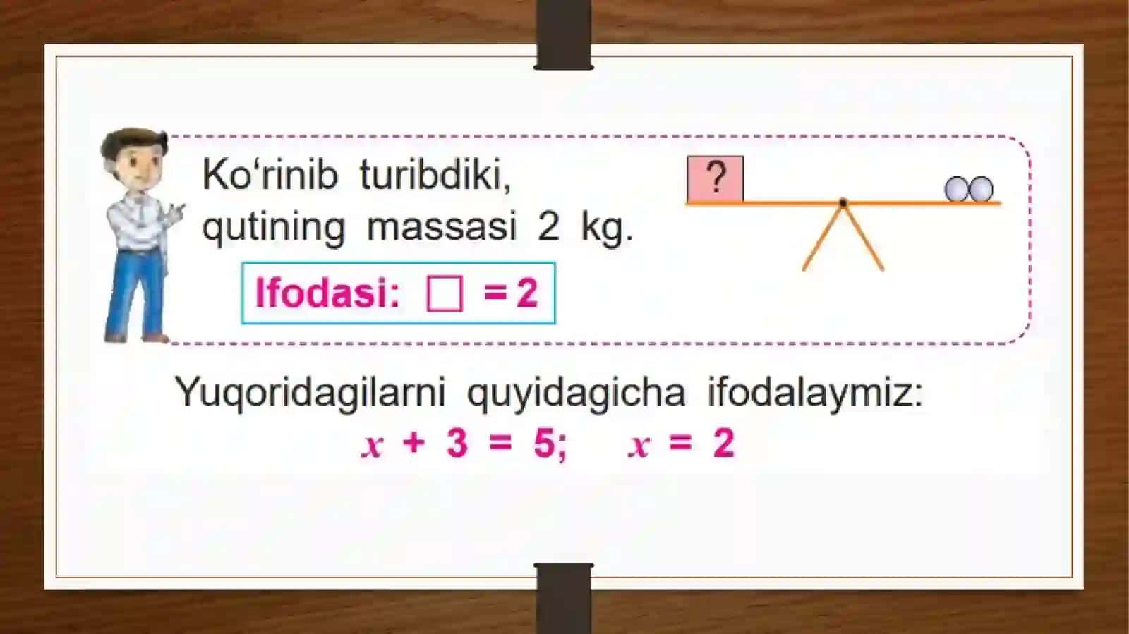 "Tenglamalar" mavzusiga taqdimoti 4