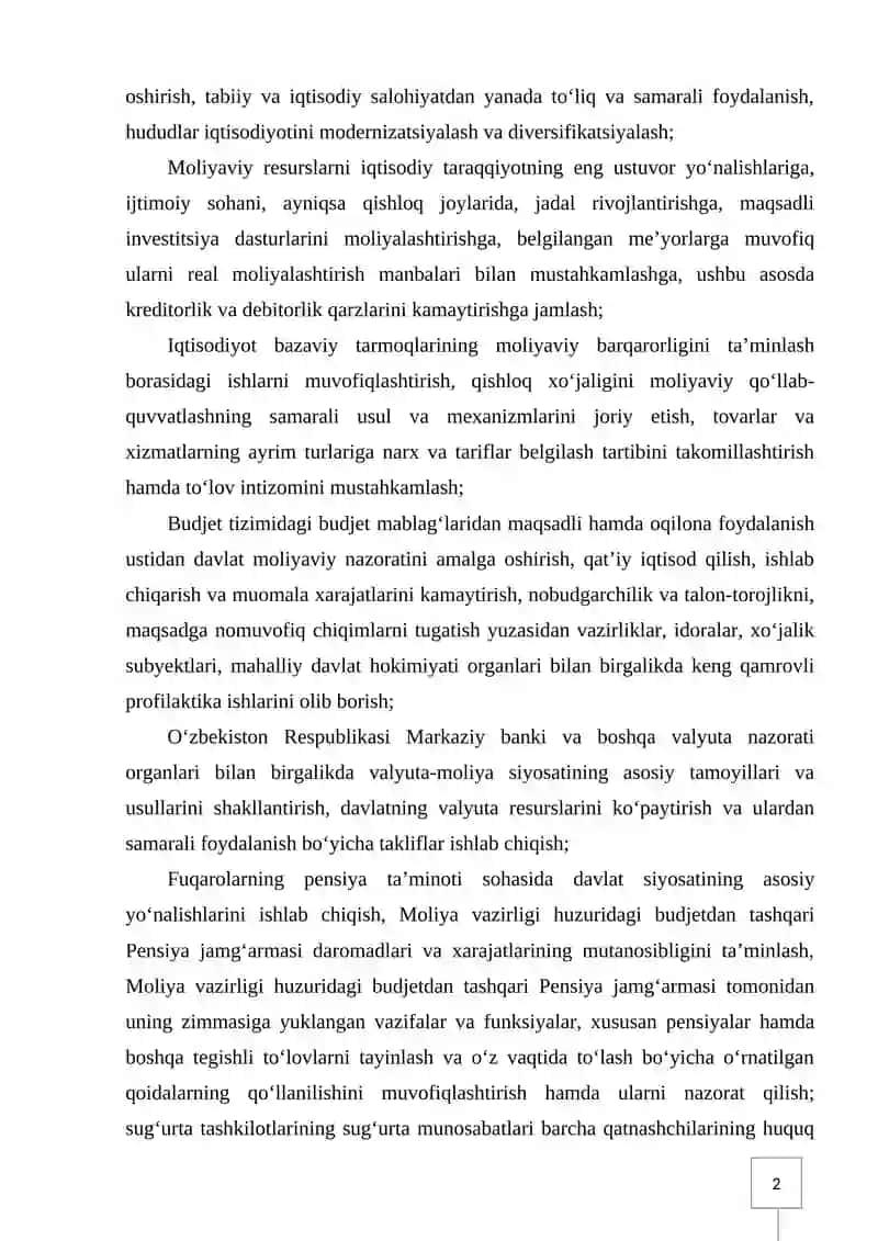 Respublika moliya organlari faoliyatini tubdan takomillashtirish 4