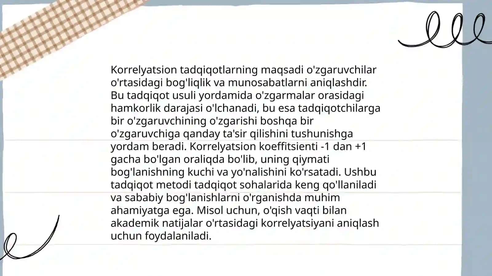 Korrelyotsion tadqiqotni oziga xosligi 4