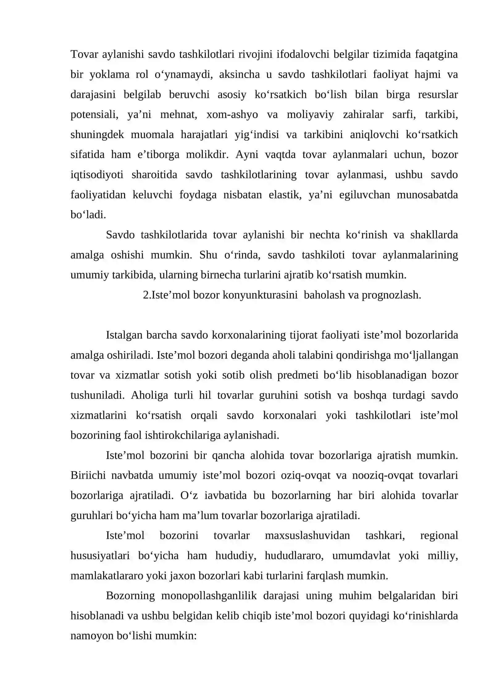 Savdo korxonalarida tovar aylanishining Iqtisodiy asoslari 4