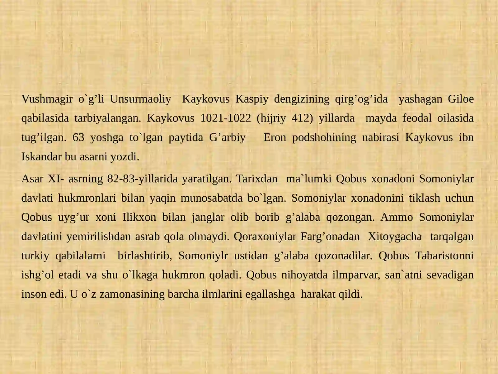 Qobusnoma 4