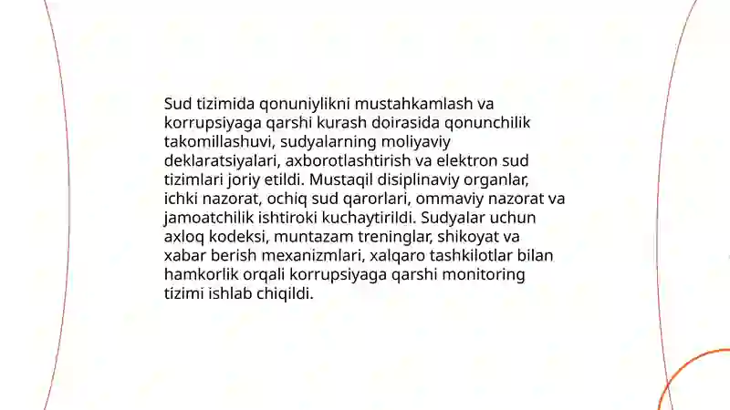 O'zbekiston Sud Tizimi O'zgarishlari 4