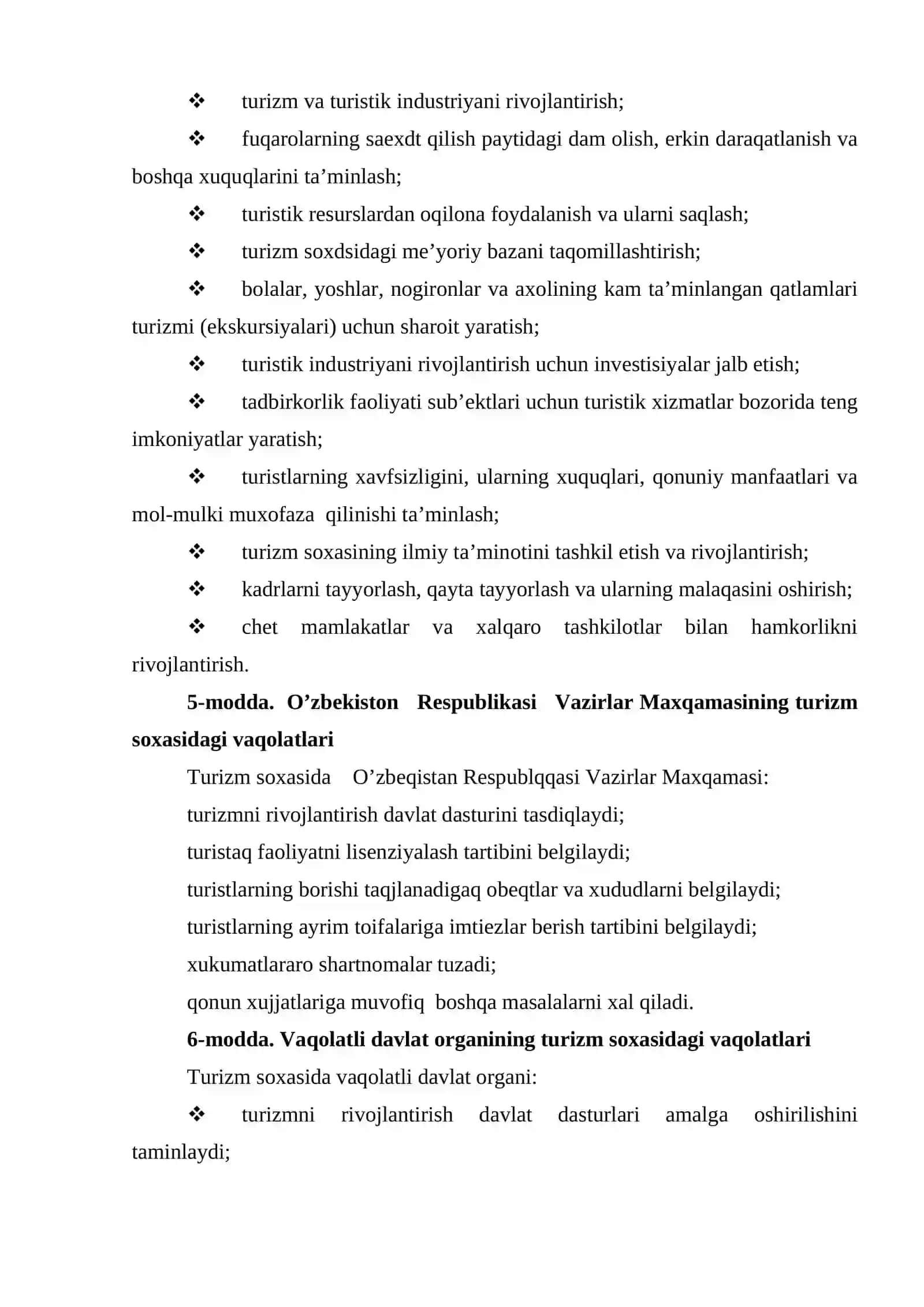 Mehmondo’stlik soxasining davlat tomonidan tartibga solinishi 4