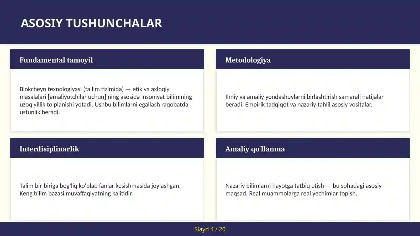 Blokcheyn texnologiyasi (ta'lim tizimida) — etik va axloqiy masalalari [amaliyotchilar uchun] 4
