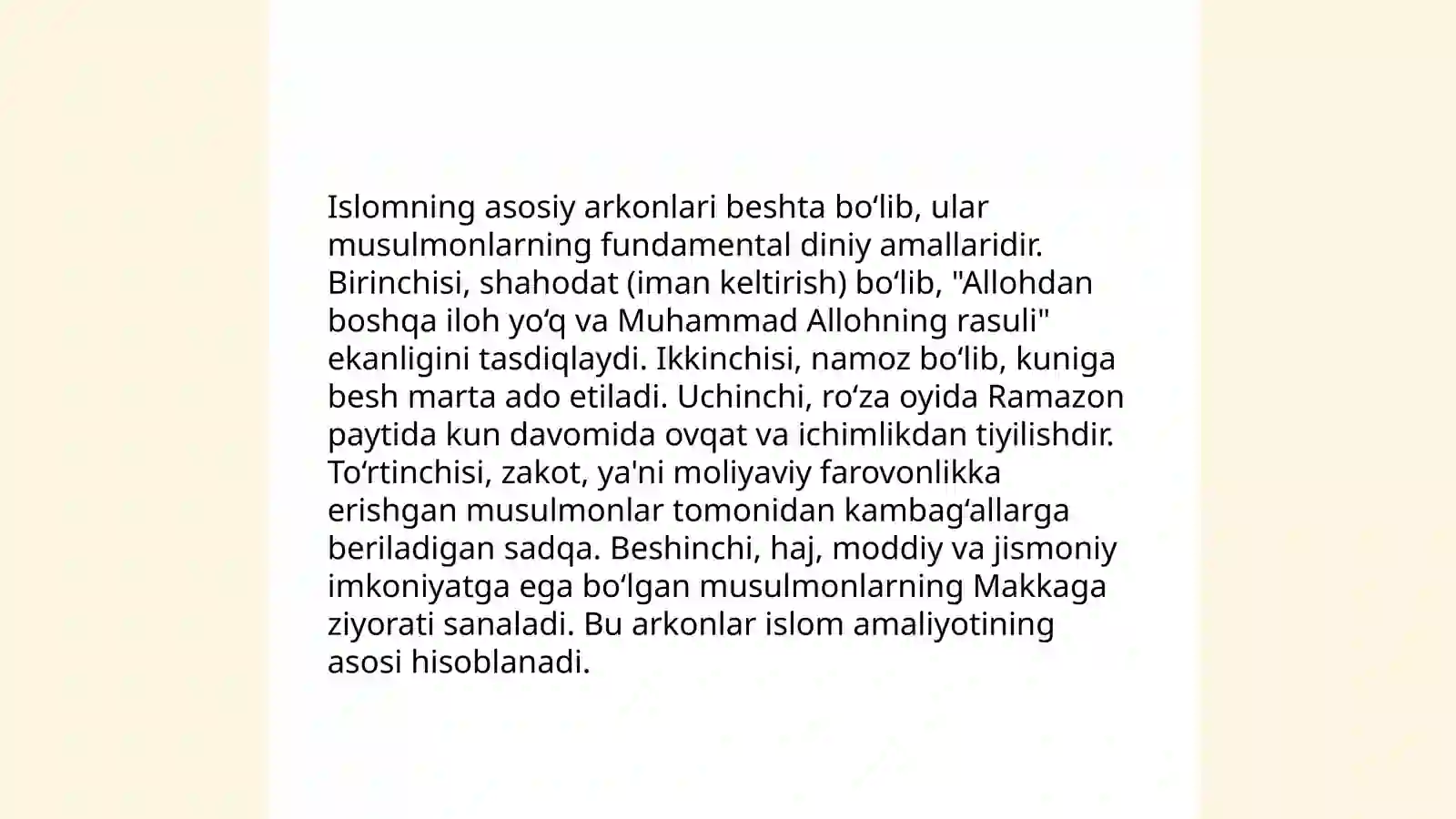 Islom dini va asosiy gʻoyalari 4