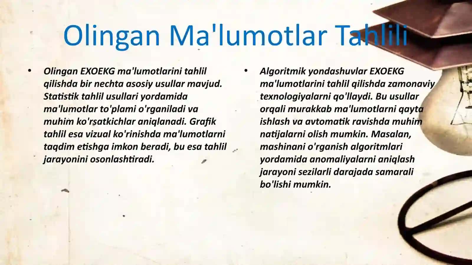 EXOKG signallar vaularning tahlil qilish usullari 4