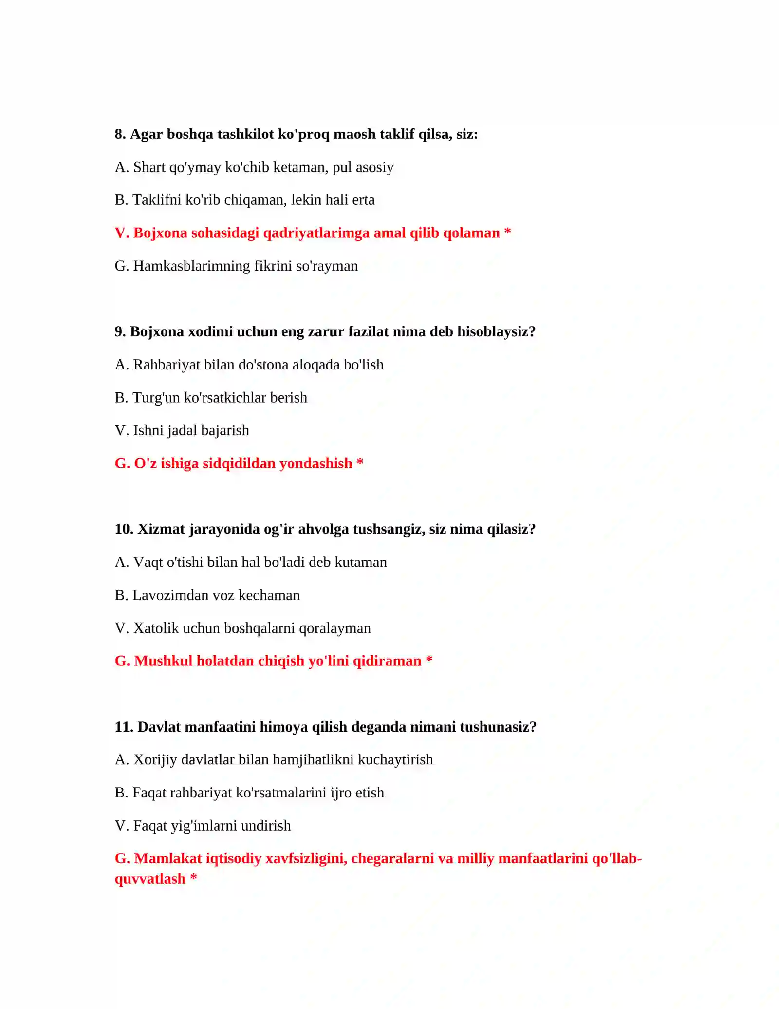 Bojxona kodeksi savollari va javoblari 4