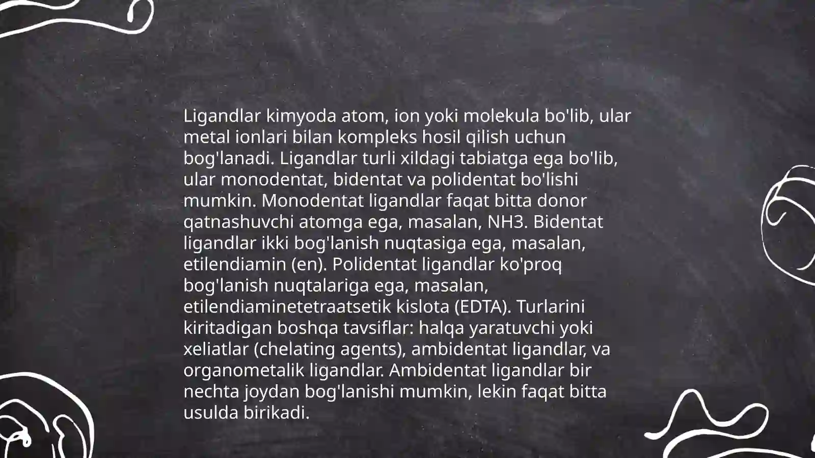 Kimyo. Kompleks birikmalar 4