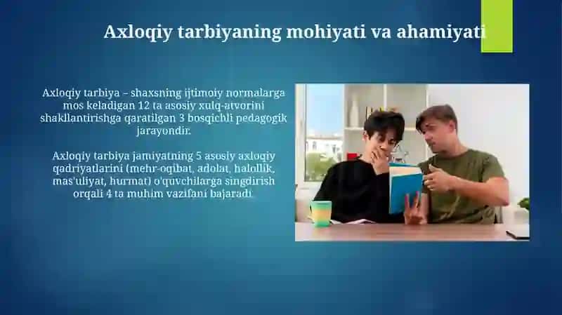 O'quvchilarning axloqiy tarbiyalanganligini tashxis etish metodlari 4