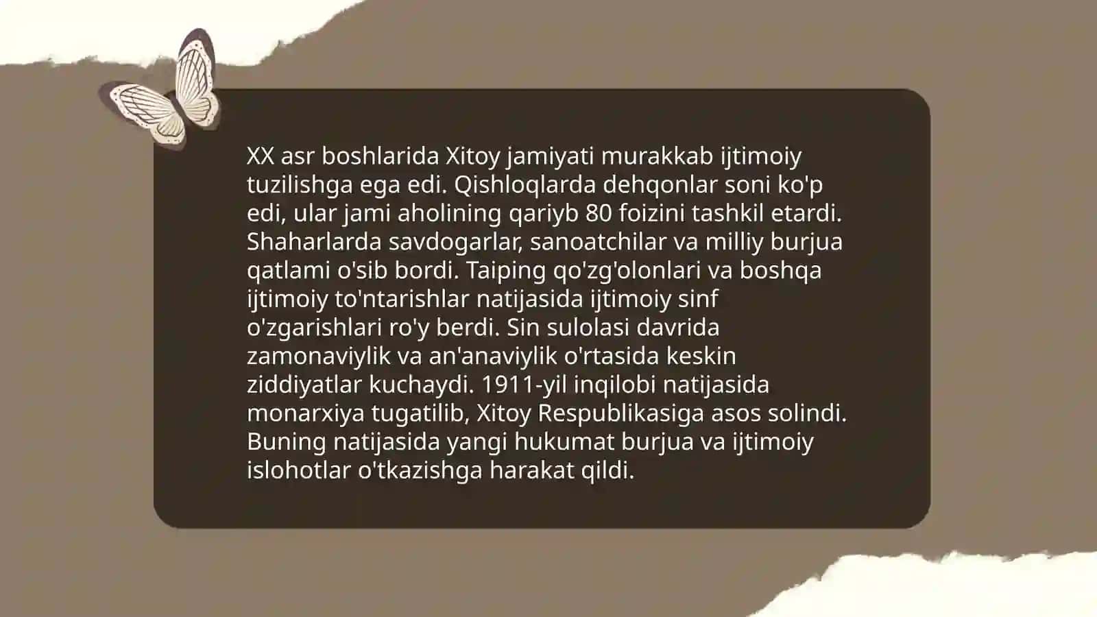 XIX asr oxiri XX asrlarda Sin imperiyasi davridagi Xitoy madaniyati 4