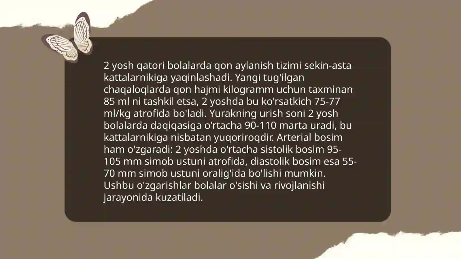 Qon aylanish tizimi yosh xususiyatlari va gigiyenasi 4