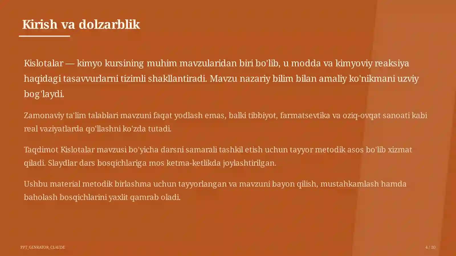 Kislotalar (8-sinf) 4