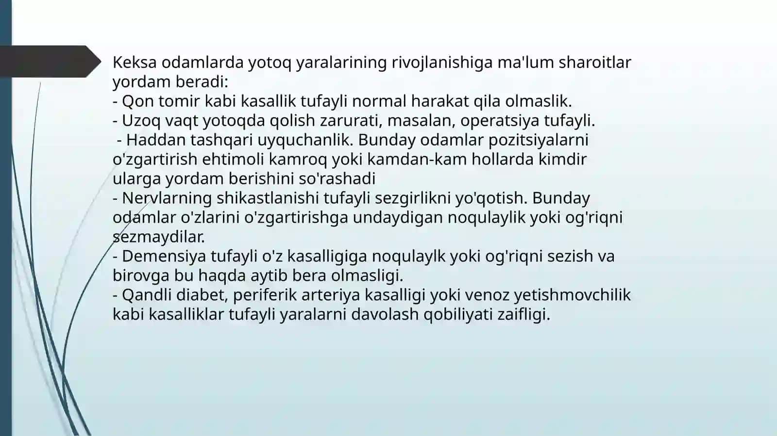 Yotoqyaralar va ularni oldini olish 4