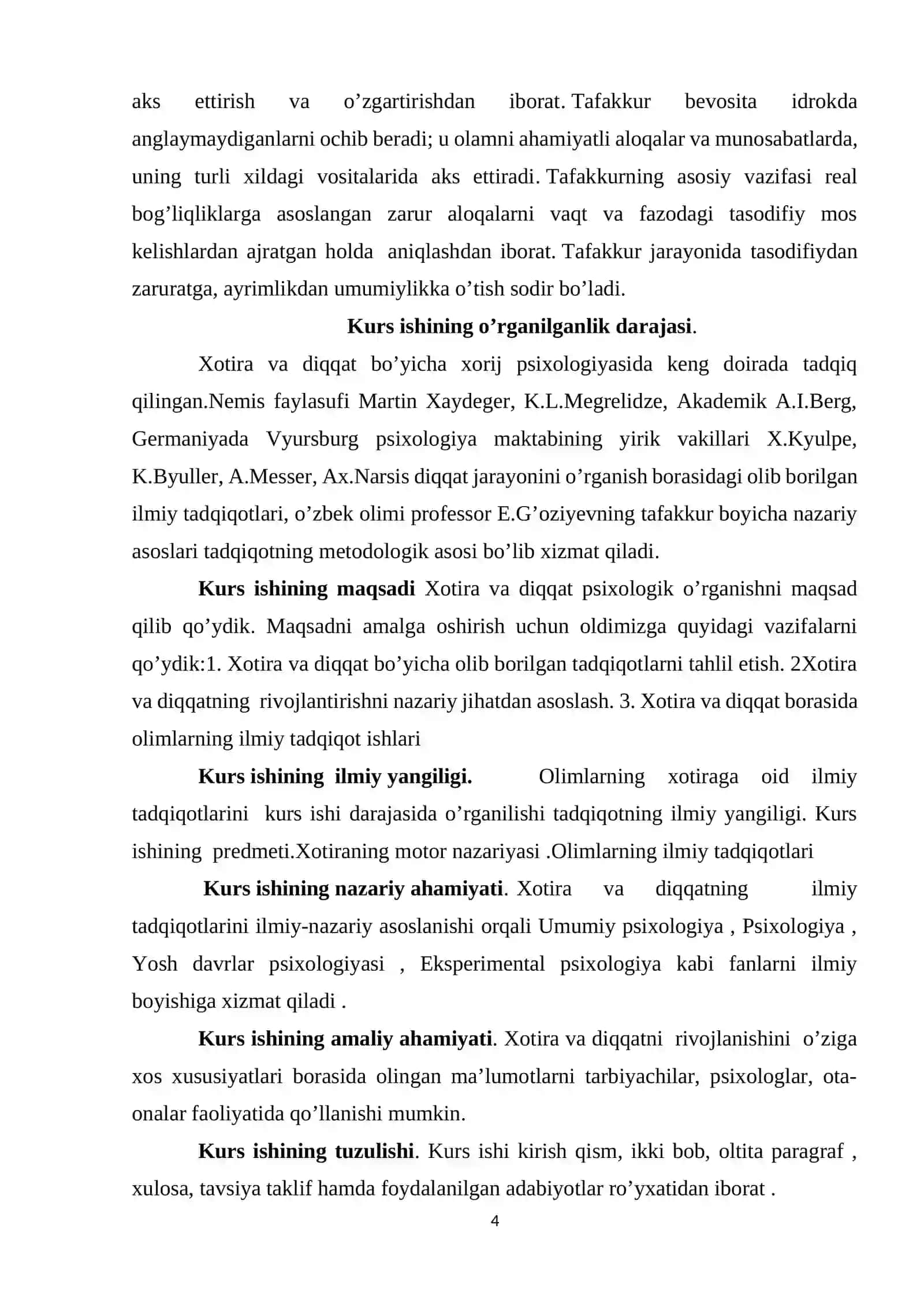 Kurs ishi mavzusining dolzarbligi va zarurati 4