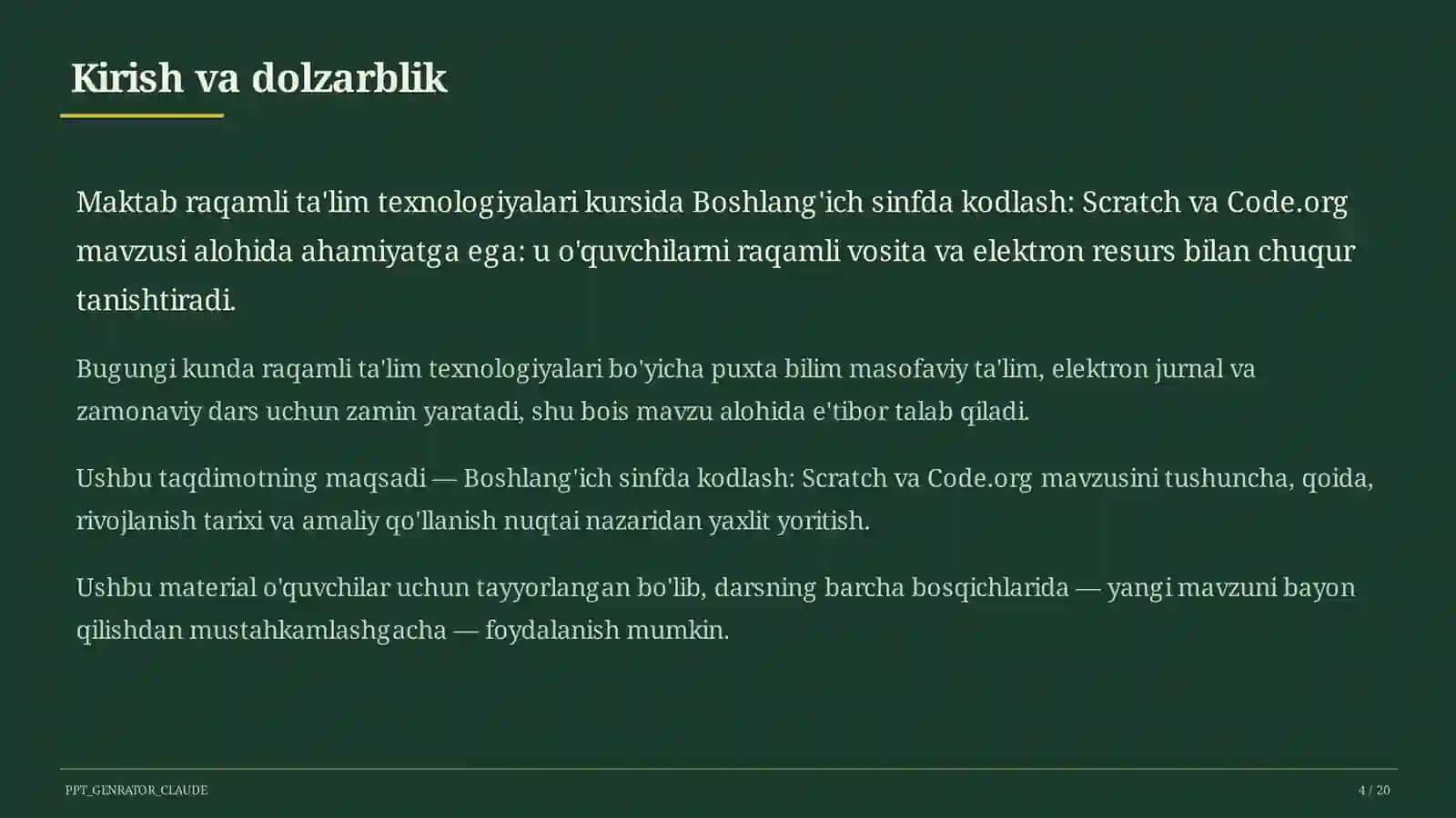 Scratch va Code.org 4
