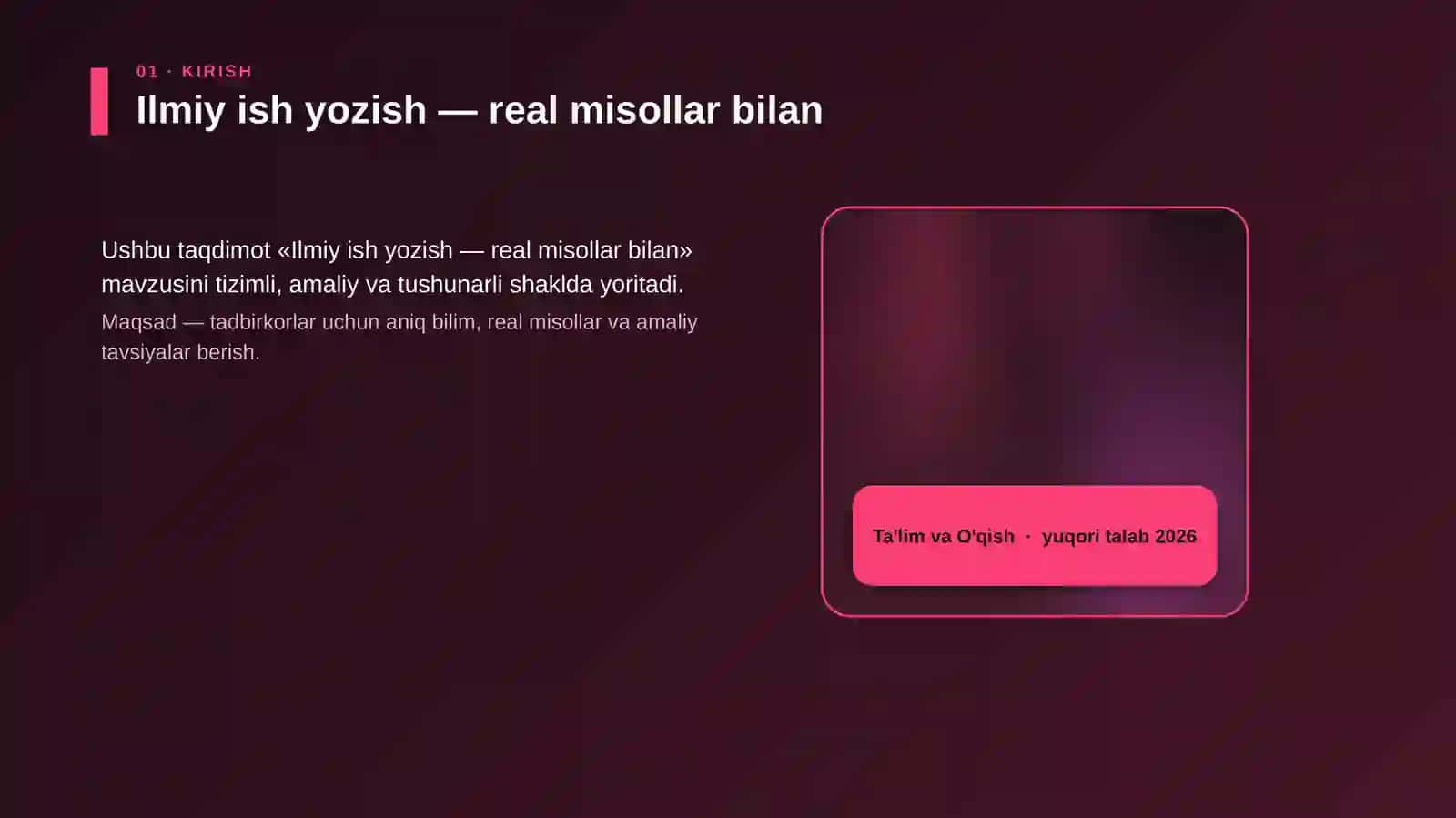 Ilmiy ish yozish — real misollar bilan 4