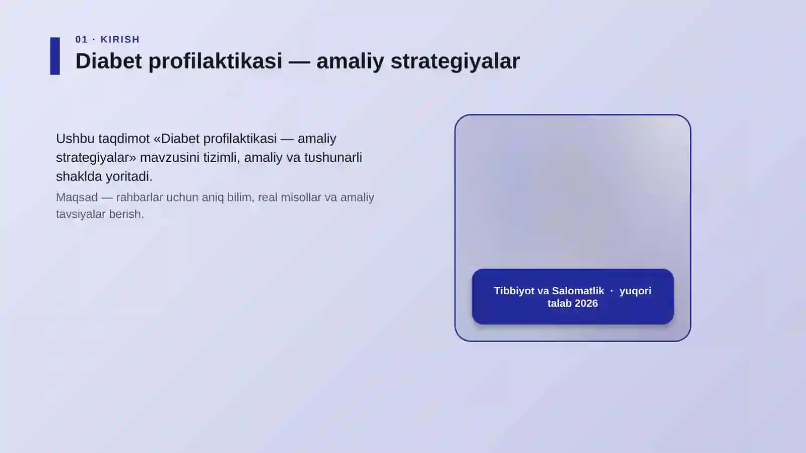 Diabet profilaktikasi — amaliy strategiyalar 4
